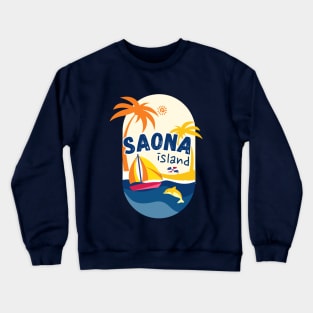 Saona Island beach Dominican Republic Crewneck Sweatshirt